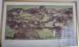 Wengi Lithographie, gerahmt, signiert