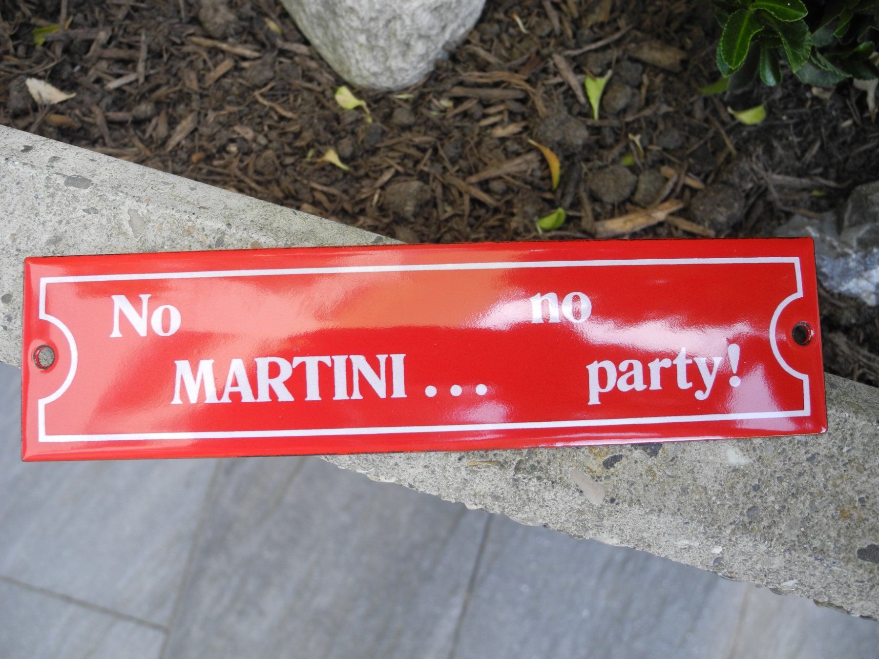 Martini Schilder: NO MARTINI NO PARTY   EMAILSCHILD – Neu (gemäss Beschreibung) aus Reinach AG von Huckleberrysix 1