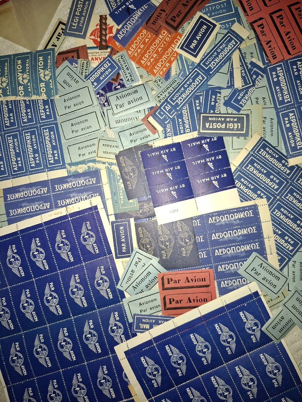 Alle Briefmarken: diverse Flieger Eticketen  – Gebraucht aus Balgach von SIMEON27 6