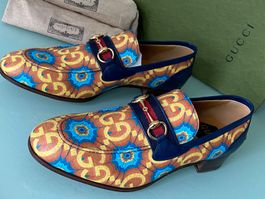 GUCCI 100 Kaleidoscope Limitiert Horsebit Loafers 43.5 NEU