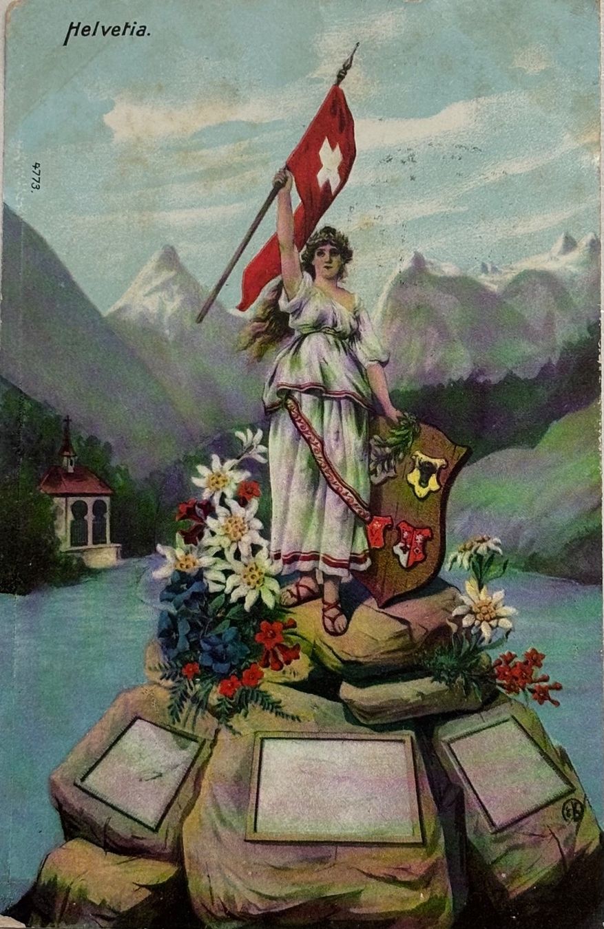 Ansichtskarten: Helvetia, 1907 – Gebraucht aus Frauenfeld von Merk52