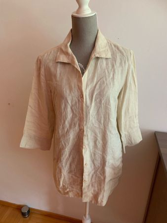 MAX MARA Weekend Leinenbluse Blusenkleid Gr L