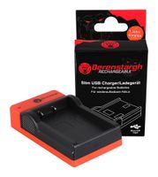 Berenstargh Slim Micro-USB Ladegerät f. Olympus PS-BLS1 Fine