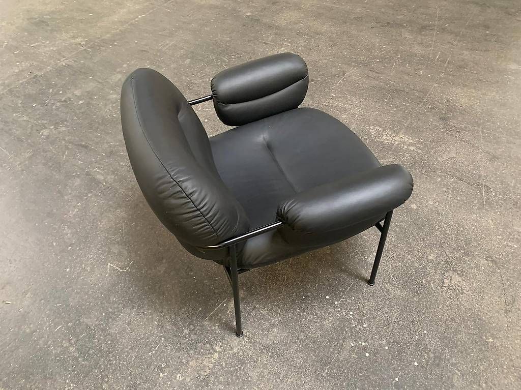 Poltrone: BOLLO Sessel Leder schwarz von Fogia – Usato da Seengen venduto da Giho 4