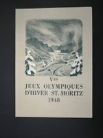 Souvenir nummeriert St. Moritz mit Sondermarken 1948 (V574)