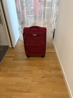 Reisekoffer / Trolley in Rot 4 Rollen & Zahlenschloss