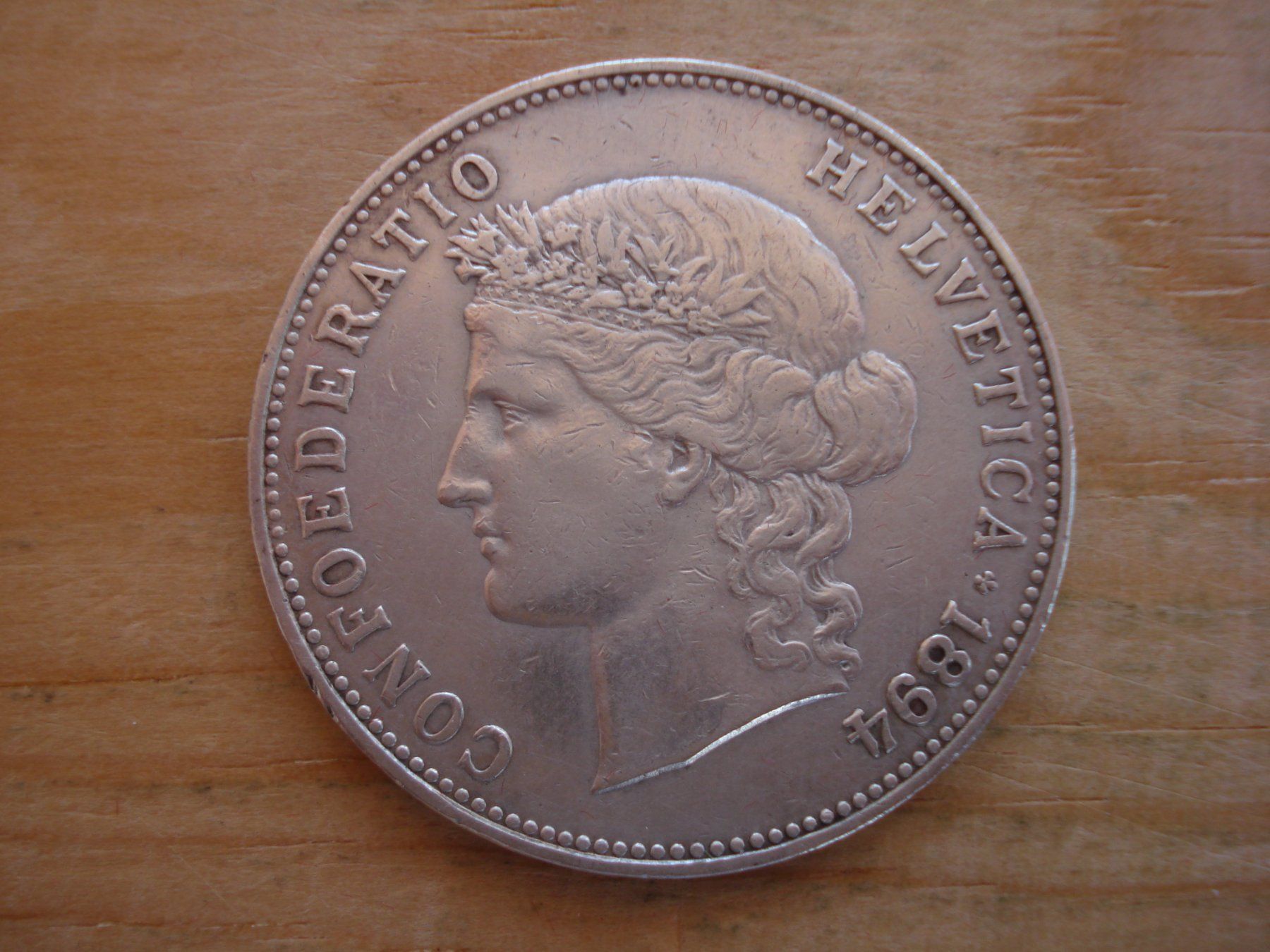 Toutes les monnaies: (C1) 5 Franken 1894 SS-VZ – D'occasion à Erlach par Net-Coins