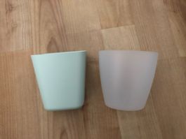Ikea Becher/, hellgrün/weiss,