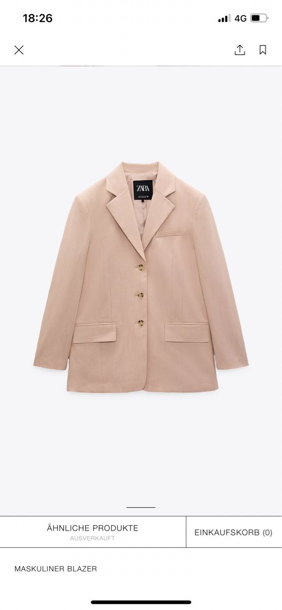 Zara Jacken: Altrosa Blazer von Zara, Gr. XS – Neu (gemäss Beschreibung) aus Arbon von llaauraa 1