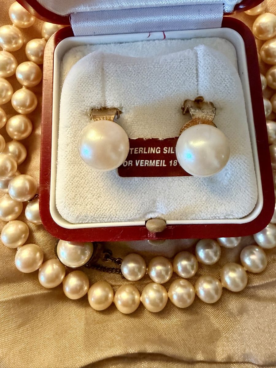 Ketten: Collana di perline e orecchini vintage  – Gebraucht aus Pambio Noranco von jas_7n2s