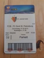 FC Basel - Zenit St. Petersburg Ticket, 07.03.2013, Rarität!