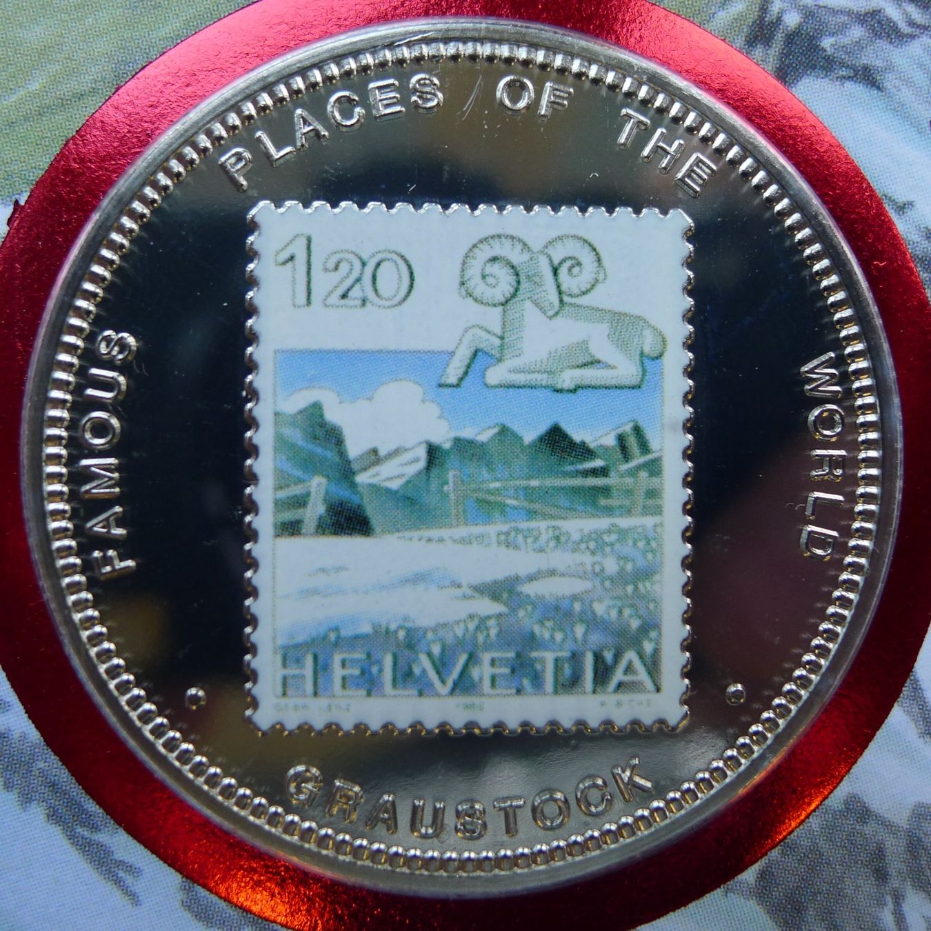 Medaglie: 2000: Numisbrief: Schweizer Berge - Graustock mit Nr.682 – Usato da Sursee venduto da Luzernerraute 1