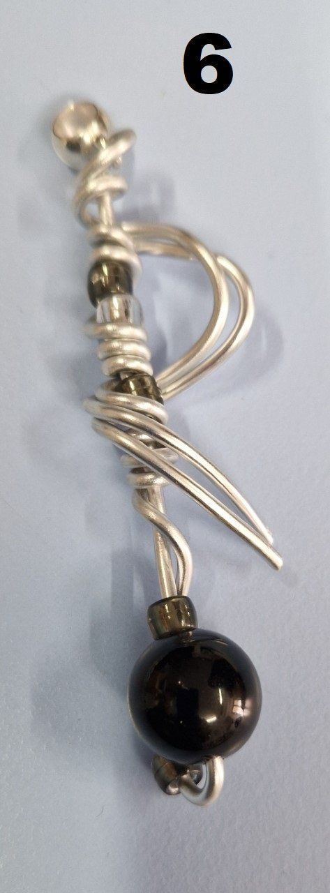 Portachiavi: Porte-clé alu argenté et perles UNIQUE – Nuovo e nell'imballaggio originale da St-Imier venduto da goodber 5