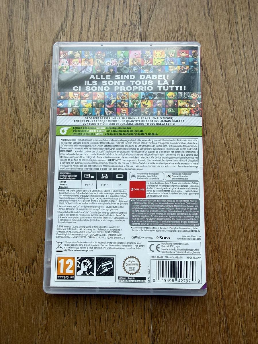 Nintendo Giochi: Super Smash Bros. Ultimate / Nintendo Switch – Usato da Läufelfingen venduto da Seraphim13 1