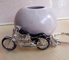 SCHLÜSSELANH.METALL,SCHWARZ,MOTORRAD NEU