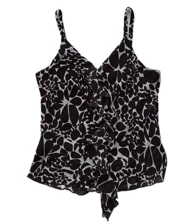 Débardeur brun et blanc taille S