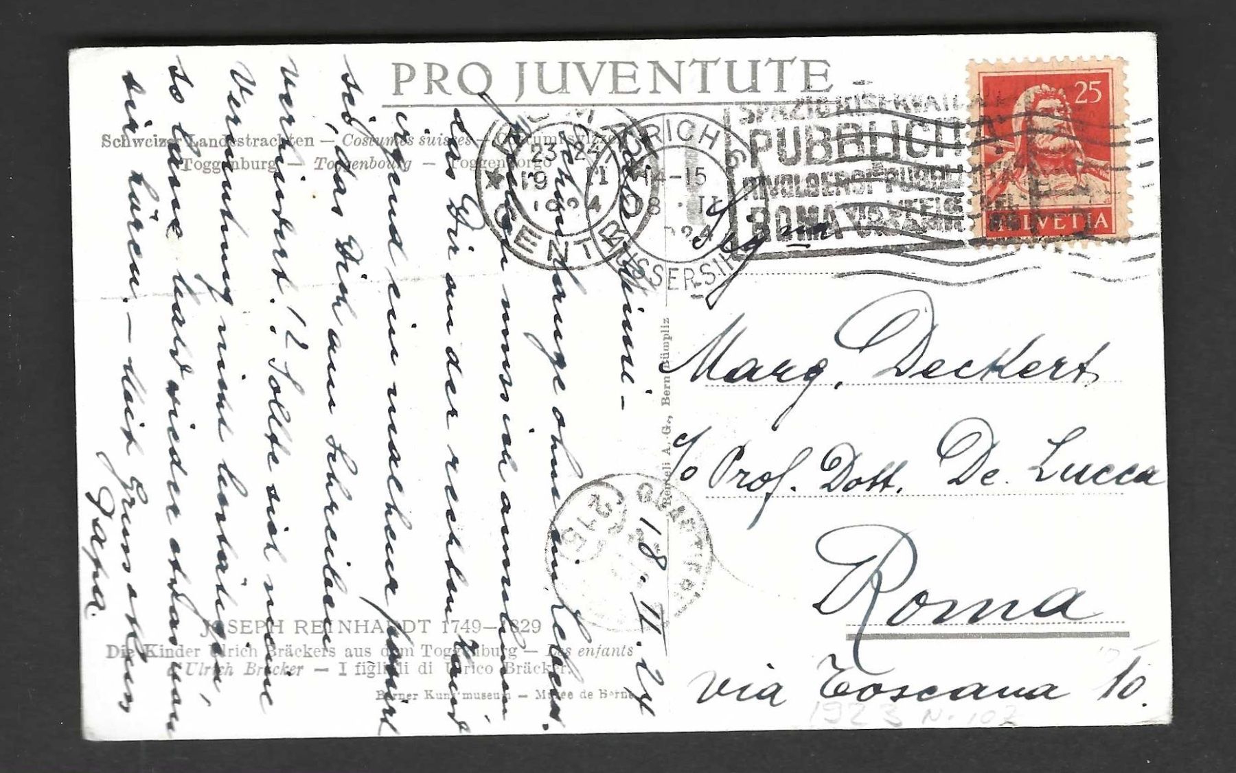 Cartoline: 1 Karte Pro Juventute – Nuovo (secondo la descrizione) da Koblenz venduto da Markenhimmel 1