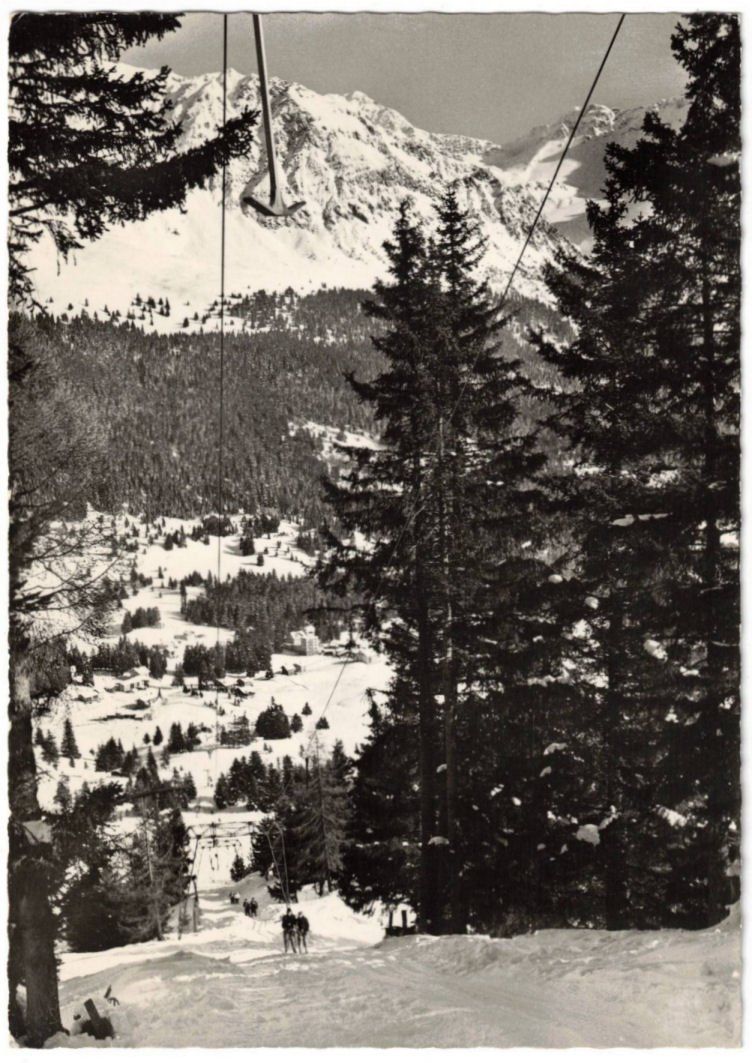 Cartoline postali: Valbella - Skigebiet mit Heidsee – Usato da Binningen venduto da Mountainrider