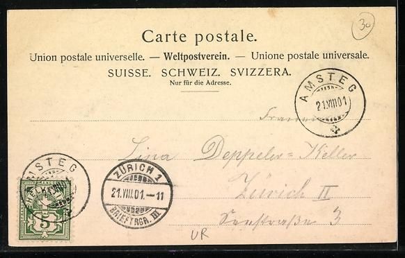 Cartes postales: Göschenen /Gotthardbahn, Ortsansicht mi – D'occasion à Berlin par bartko-reher 1