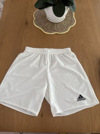 Pantaloncini Adidas climalite, bianchi taglia S