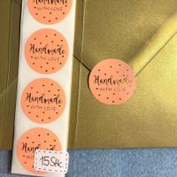 NEU: "Handmade with love" Aufkleber