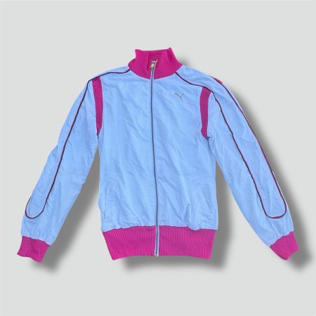 Puma Y2K white women’s track jacket retro damen zip-up
