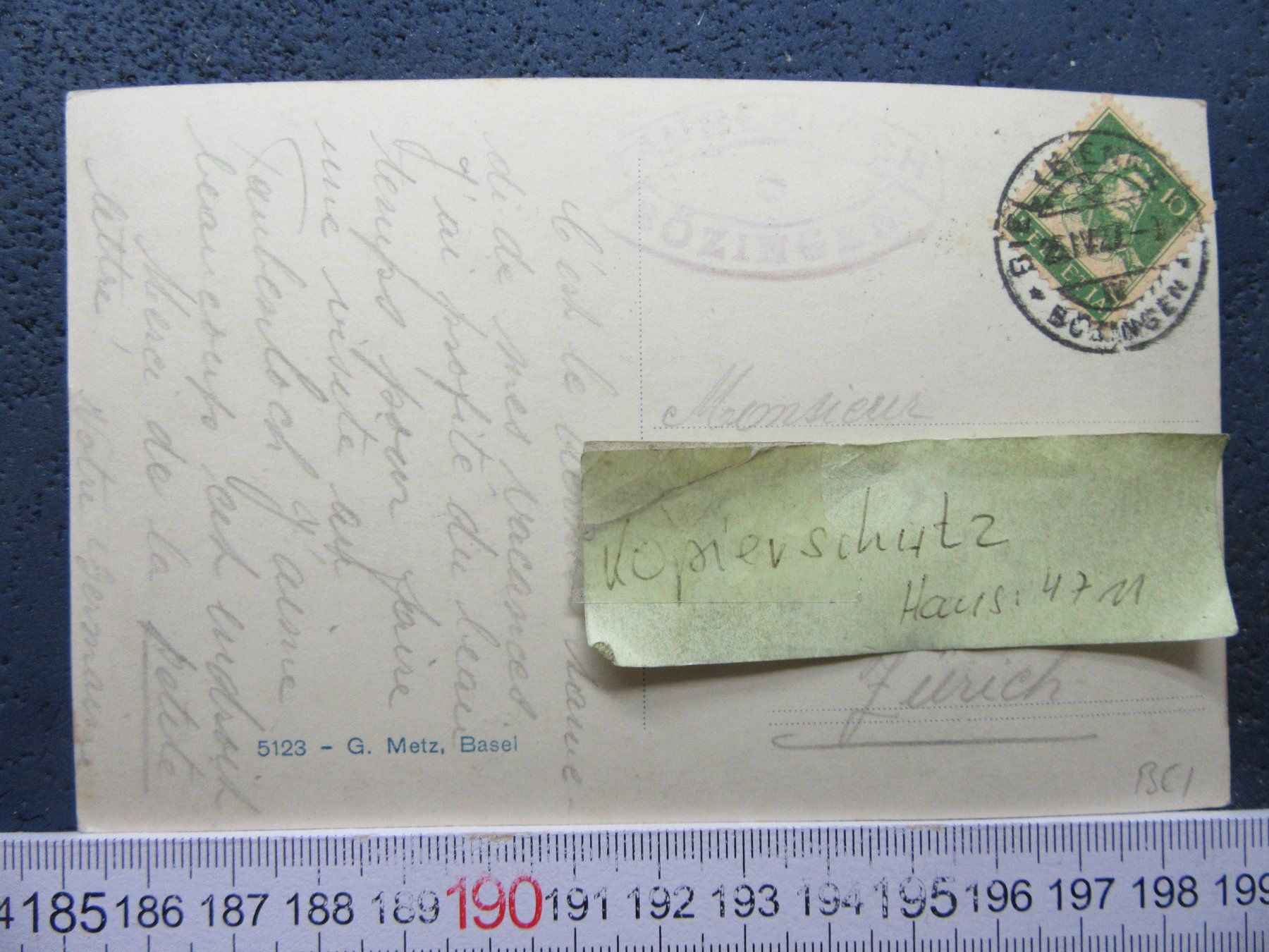 Ansichtskarten: BIEL-BIENNE AK BE TAUBENLOCH 1927 – Gebraucht aus Ettingen von Hausi4711 1