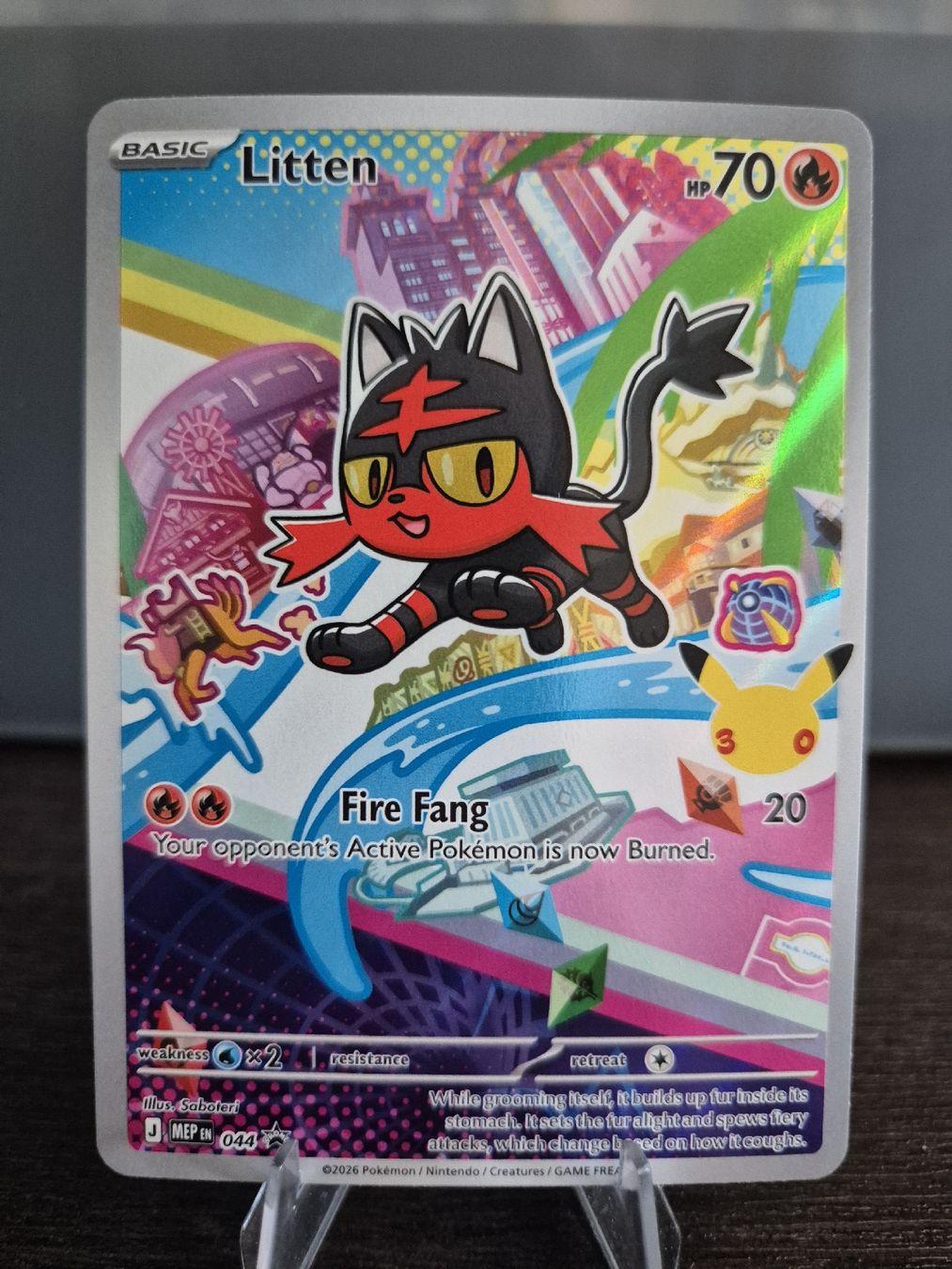 Pokémon Sammelbilder & Trading cards: Pokemon Litten Promo First Partner #044 – Gebraucht aus Ebikon von Claike