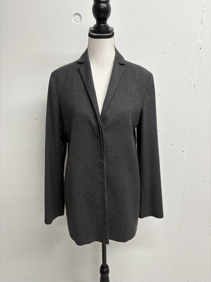 Jil Sander Giacche: Jil Sander Wolle Kaschmir Blazer Gr. 36 grau gerade – Nuovo (secondo la descrizione) da Regensdorf venduto da secondchancefashion