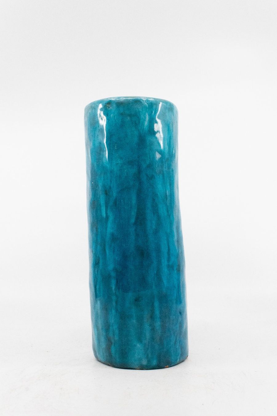 Vasen & Gefässe: Blaue Vase aus Keramik / ca. 22 cm – Gebraucht aus Zürich von ZuercherBrockenhaus