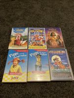 6x Kinderfilme VHS: Babe, Oliver, Pippi, Charlie