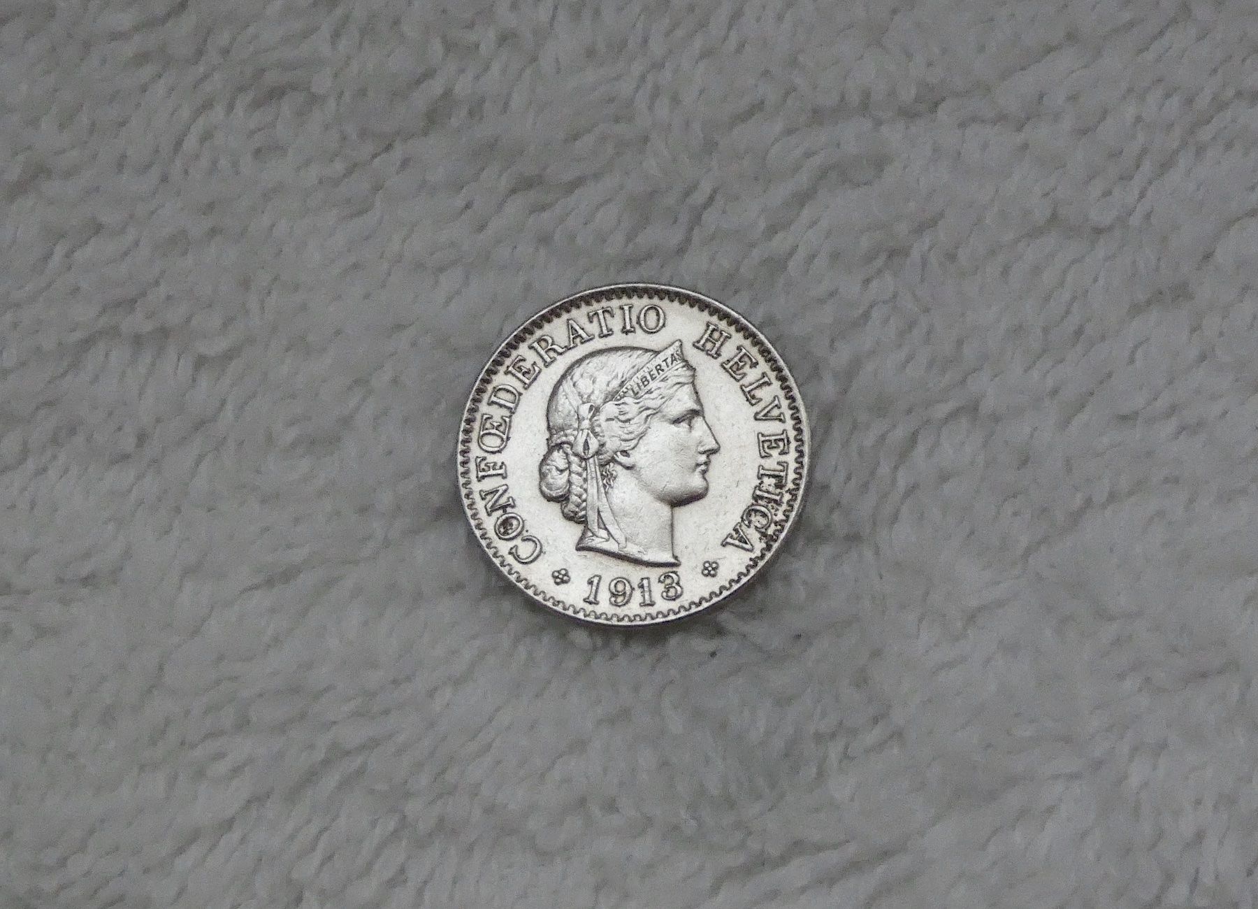 Tutti le monete: 5 centimes/Rappen 1913 – Usato da Nyon venduto da Ilmi09
