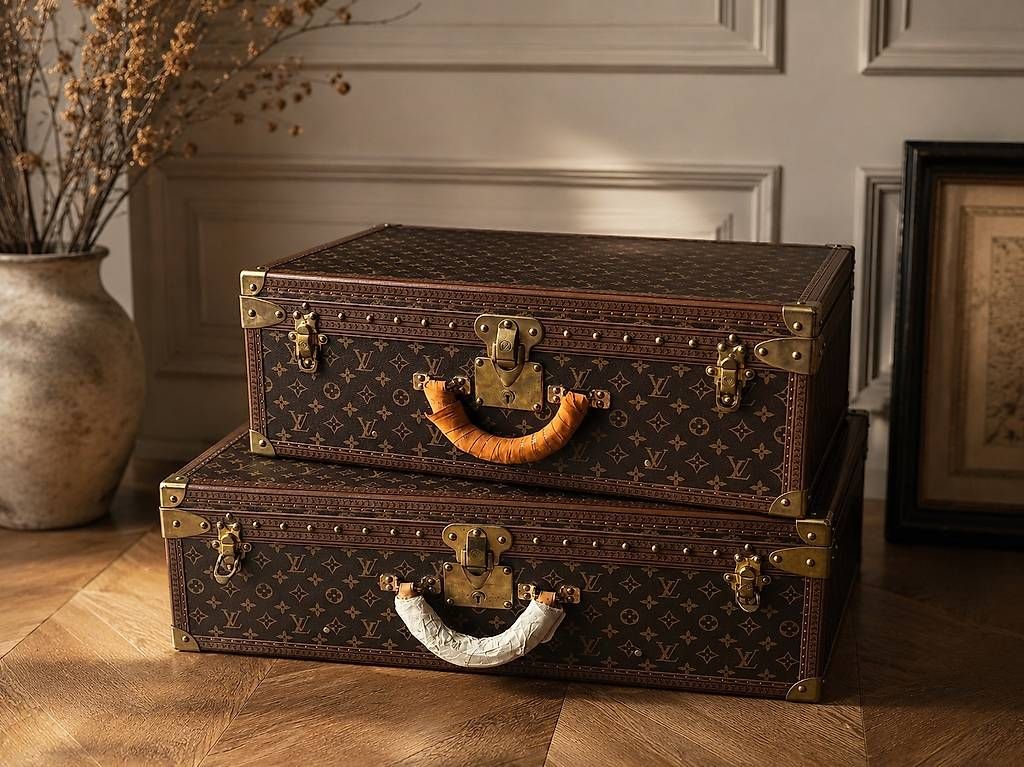 Louis Vuitton Valigie: Louis Vuitton Vintage Koffer-Set Interior – Usato da Lugano venduto da dim_kyv9