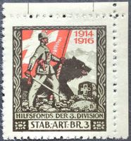 Stab Artillerie Brigade 3, weiss, 1.WK, Wi 3.Div 10