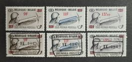 Belgien 1948, Armbruster mit Zug, Ovpt. un/gestempelte