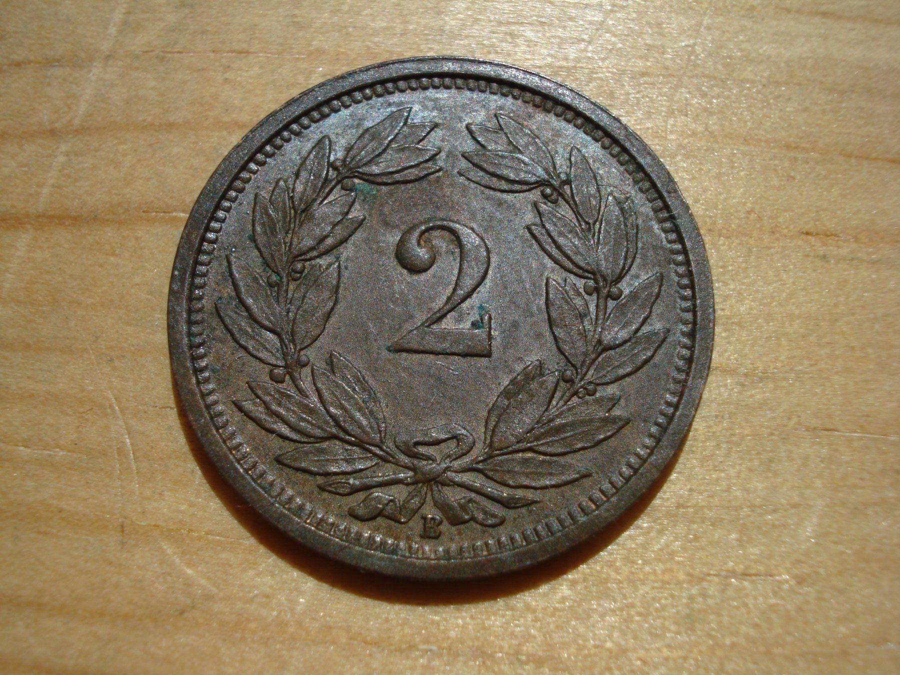 Alle Münzen: (N2) 2 Rappen 1926 – Gebraucht aus Erlach von Net-Coins 1