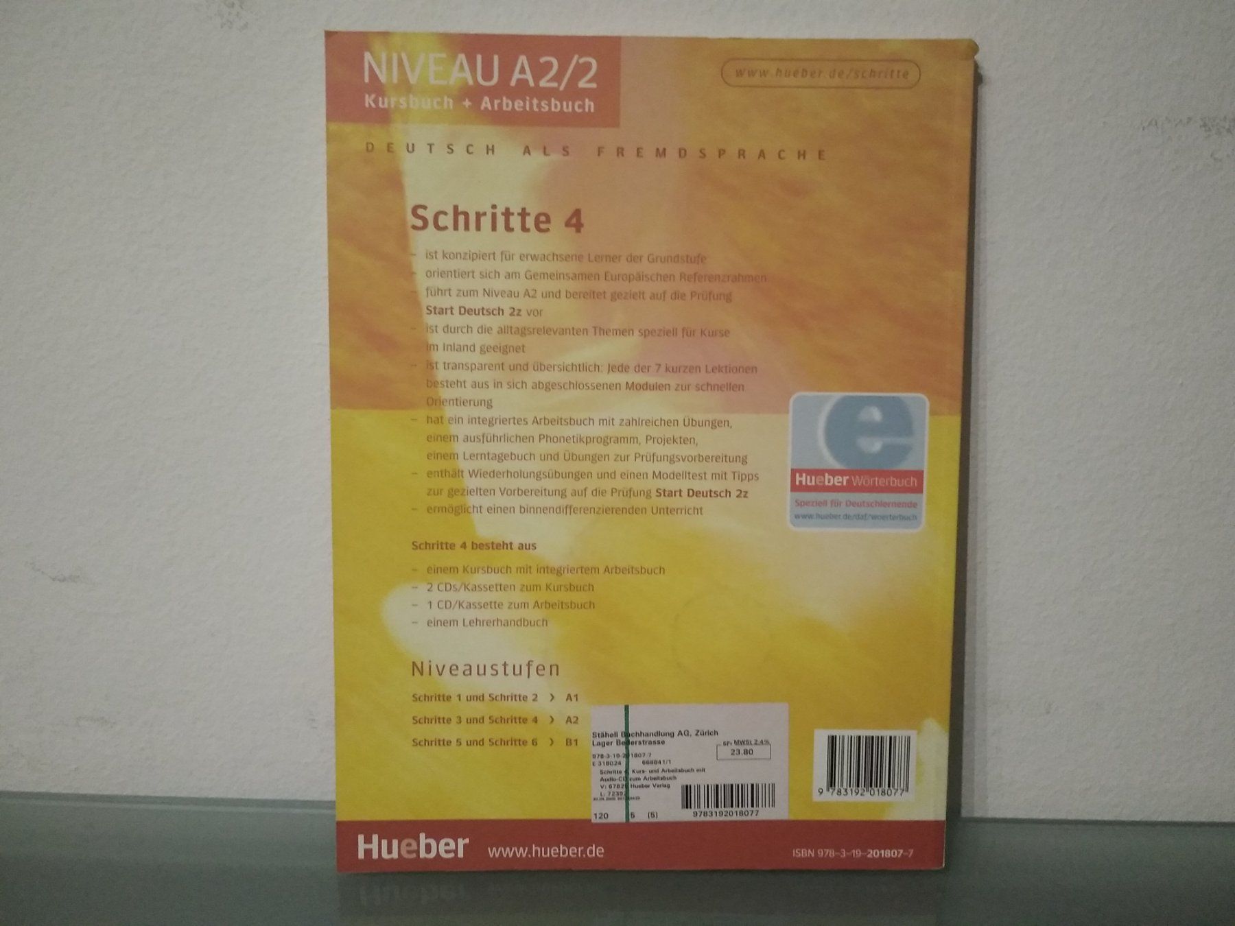 Libri: Schritte 4 Niveau A2/2 Kursbuch + Arbeitsbuch mit Audio-CD – Nuovo (secondo la descrizione) da Bäch SZ venduto da Swissy46 1