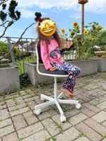 Bürostuhl Kinder weiss mit Rollen höhenverstellbar