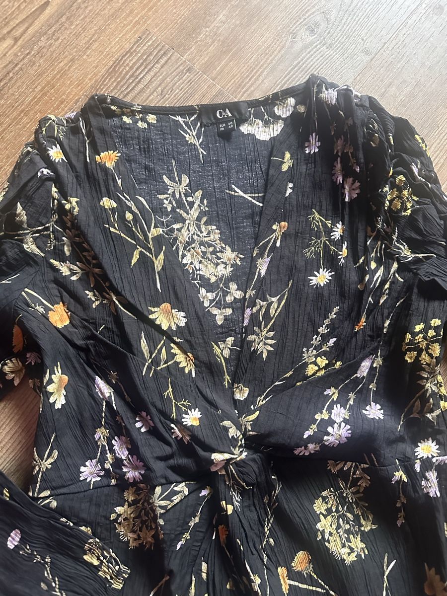 C&A Kleider: Schönes C&A Maxikleid, Grösse 40, Blumenmuster – Gebraucht aus St. Moritz von Dar-23 1