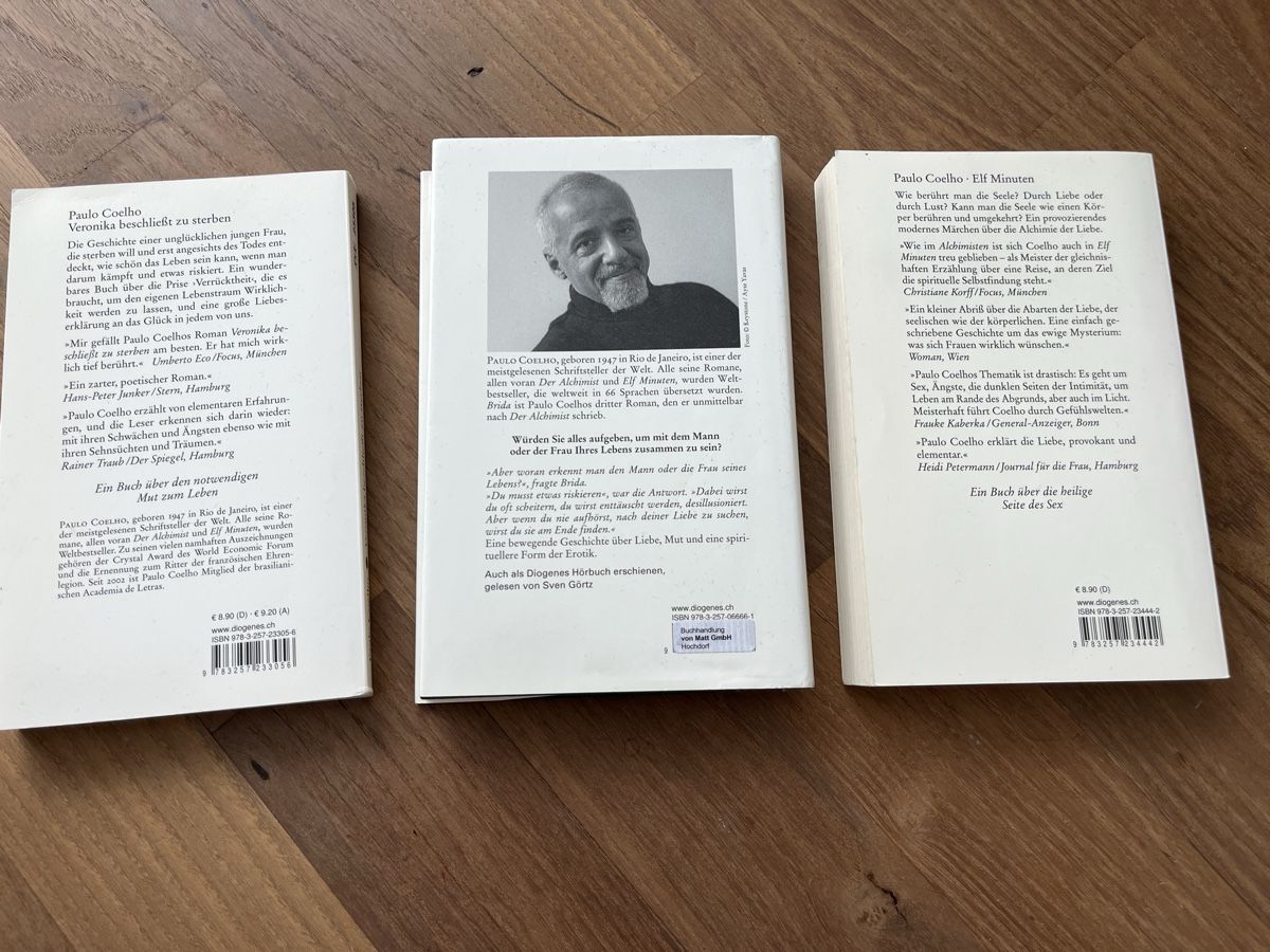 Libri: Bücher- Paulo Coelho – Usato da Luzern venduto da Aldabema 1