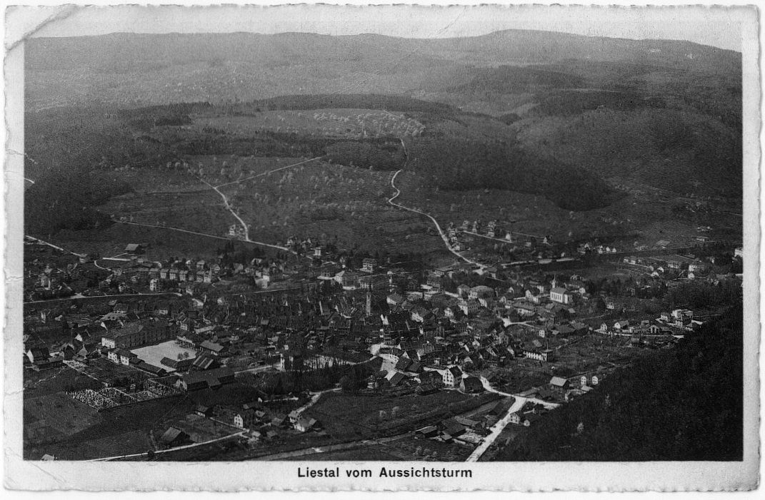 Cartoline postali: BL 91 Liestal vom Aussichtsturm – Nuovo (secondo la descrizione) da Fribourg venduto da philafri