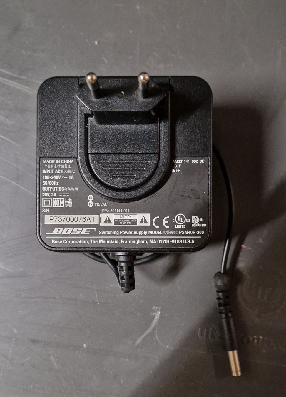 Bose Caricabatterie: Bose Netzteil PSM40R-200 / 20V 2A  – Usato da Niederlenz venduto da scotti2000 1