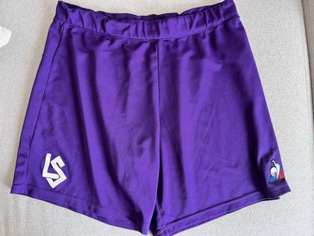 Le Coq Sportif Lausanne Sport Shorts Purple Size XL 