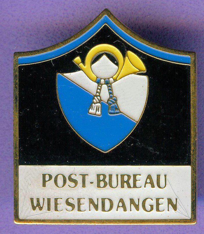 Placchette & Badge: PTT   Post  WIESENDANGEN  Zürich – Usato da Winterthur venduto da Sammleroase