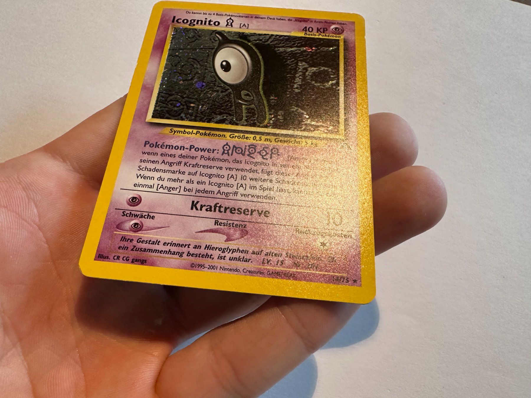 Pokémon Carte collezionabili: Icognito holo Neo Entdeckung DE – Usato da Hagendorn venduto da Pokecollectorch 2