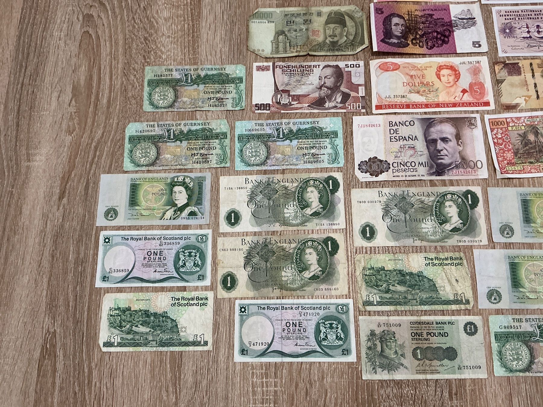 Banconote: Lot hohe Werte, CH plus diverse UK Pfund – Usato da Dietikon venduto da Numi2000 1