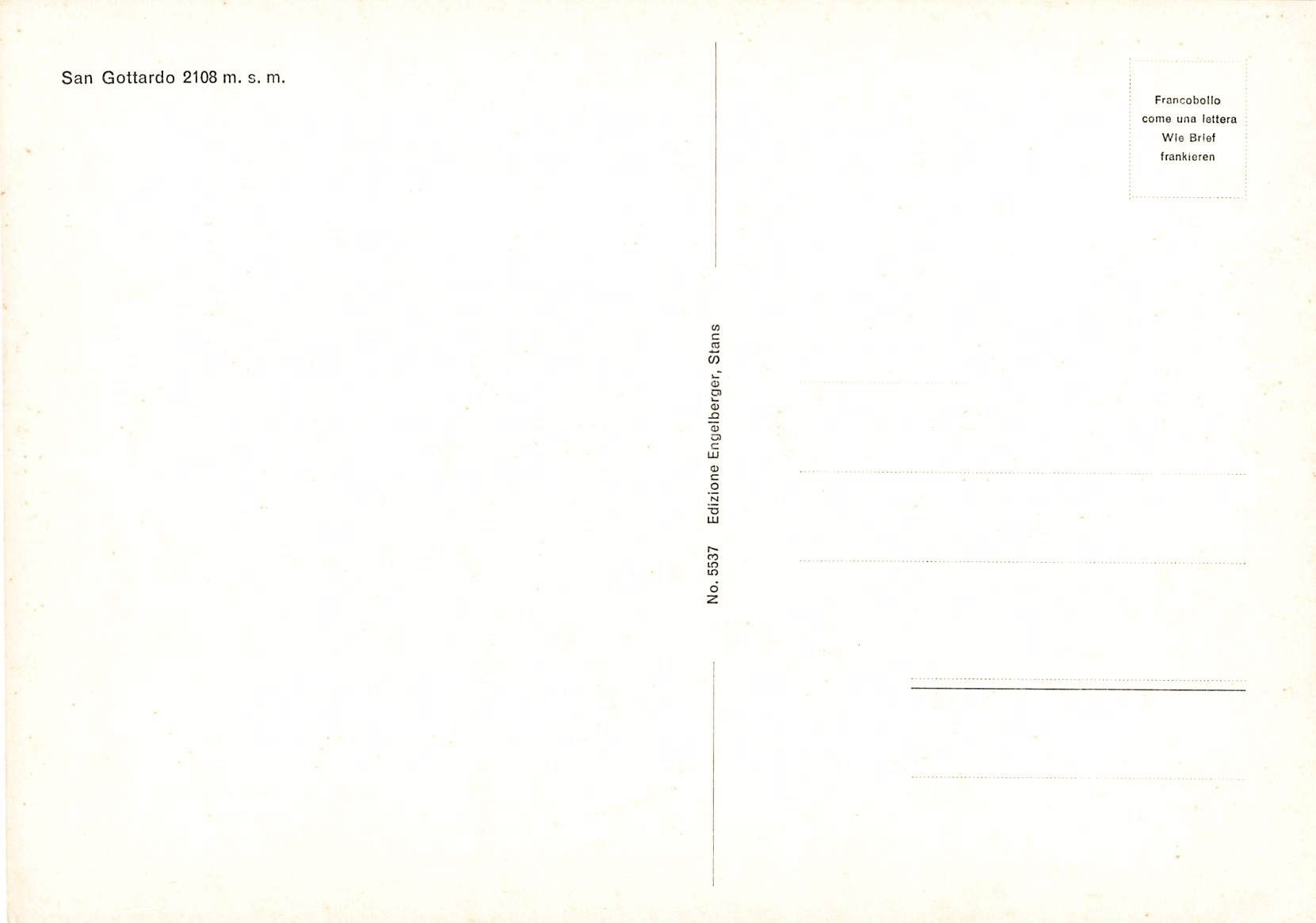 Cartoline postali: San Gottardo formato 21 x 15 – Usato da Biasca venduto da Blenio71 1