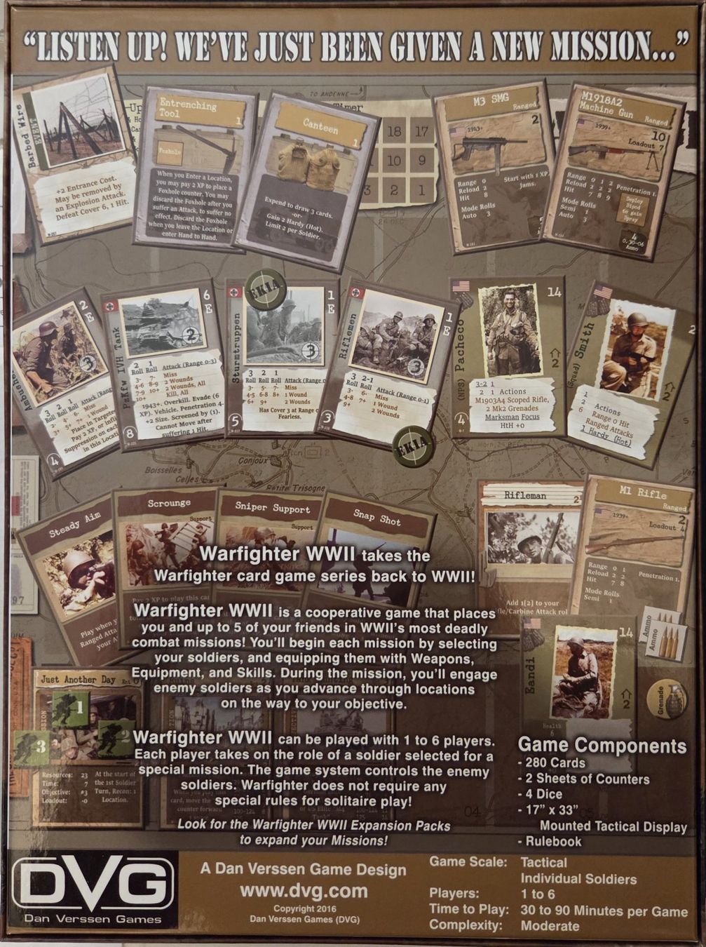 Giochi: Warfighter WWII Tactical Combat Card Game – Nuovo (secondo la descrizione) da Affoltern am Albis venduto da FabiAm19 1
