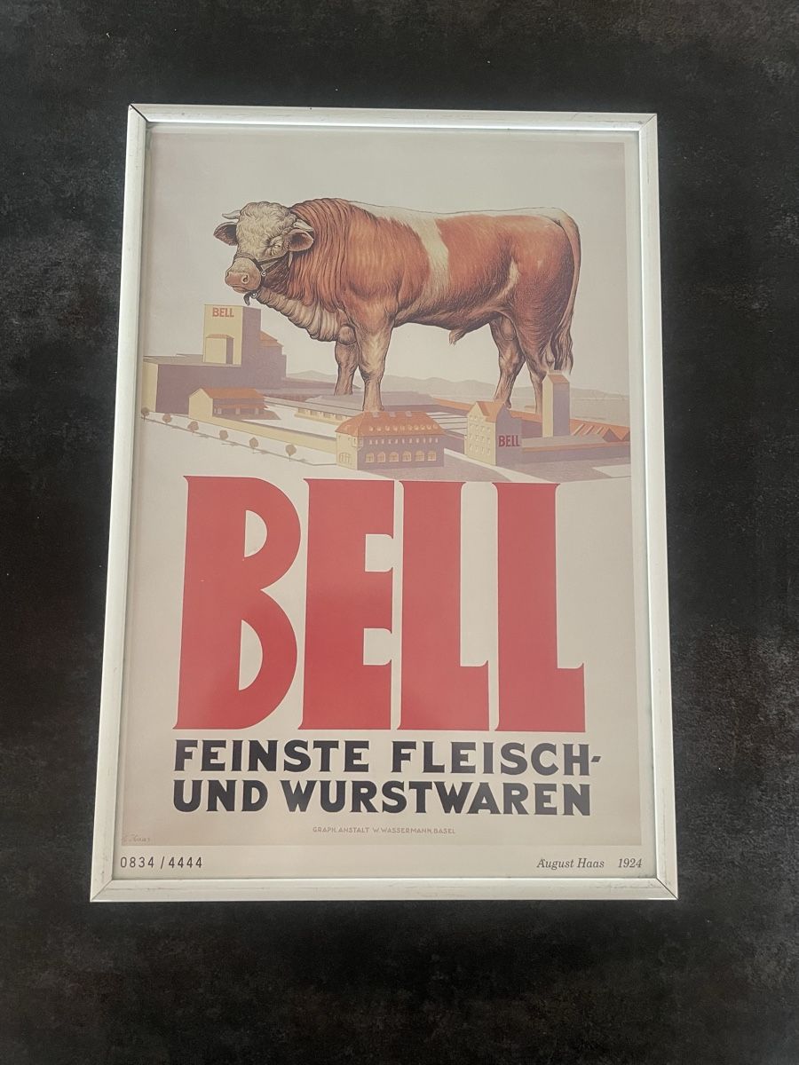 Grafiken & Lithographien: Lithographie Affiche Publicitaire August Haas pour Bell – Gebraucht aus Vallamand von Bricbracbroc82 1