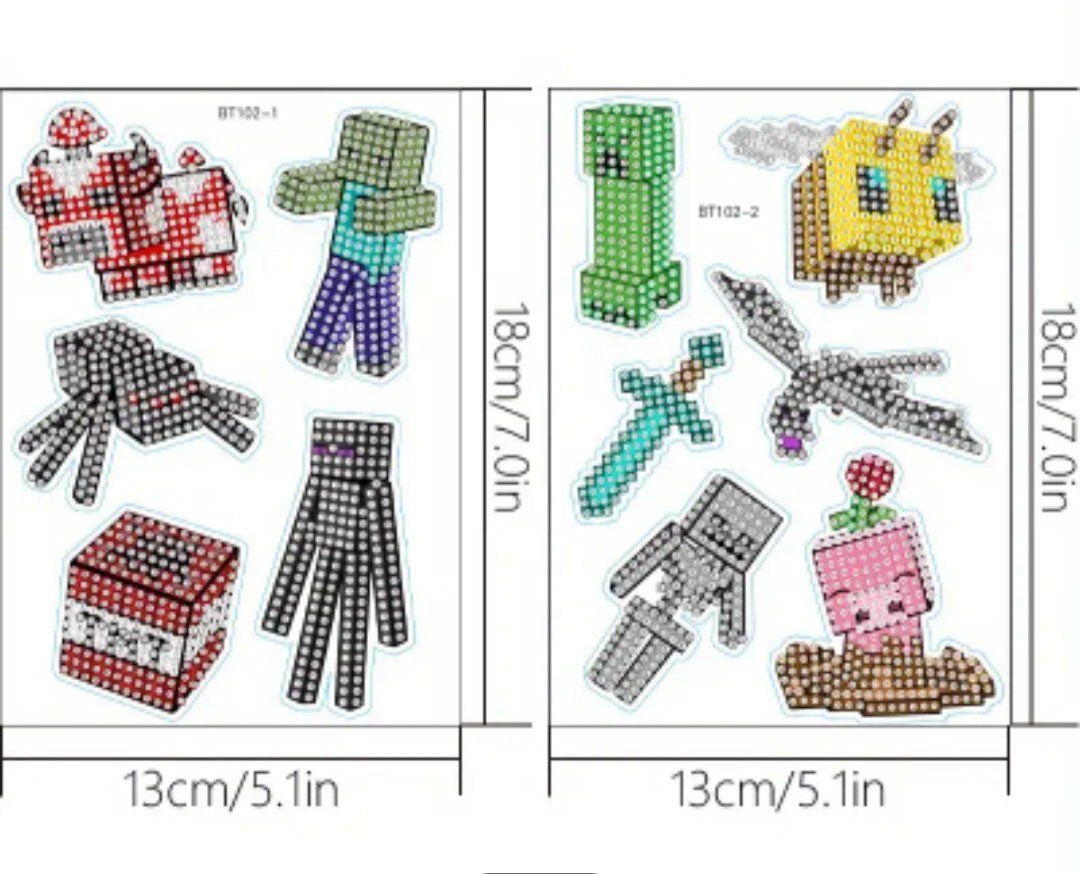 Kit bricolage: Diamant Painting Stickers Minecraft – Nuovo e nell'imballaggio originale da Aarau venduto da ozgysi
